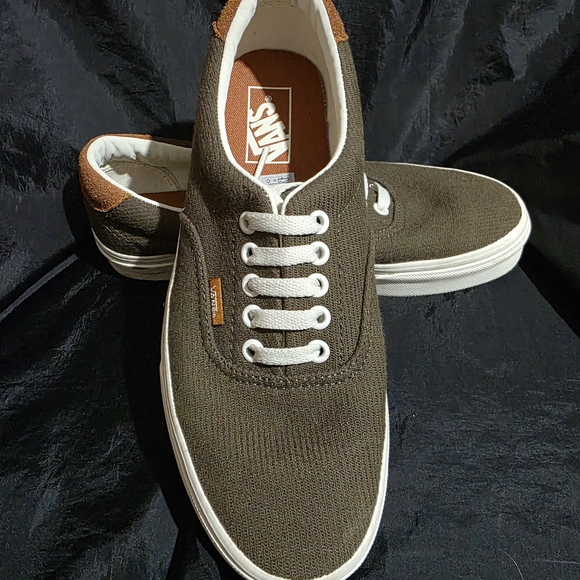 Vans Other - Rare Vans Era 59 Men's Skate Shoes Size 9.5 Olive Green New without The Box